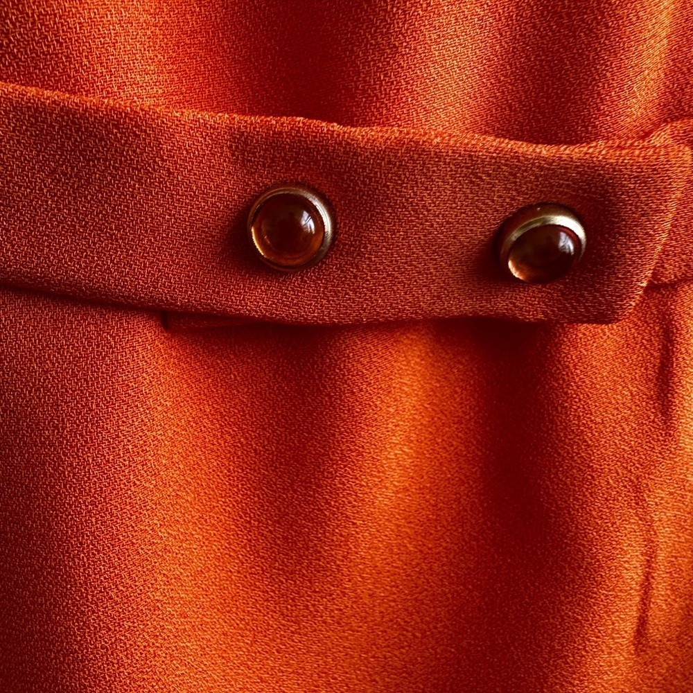Hugo Boss Bright Orange Midi Dress - Picture 6 of 9